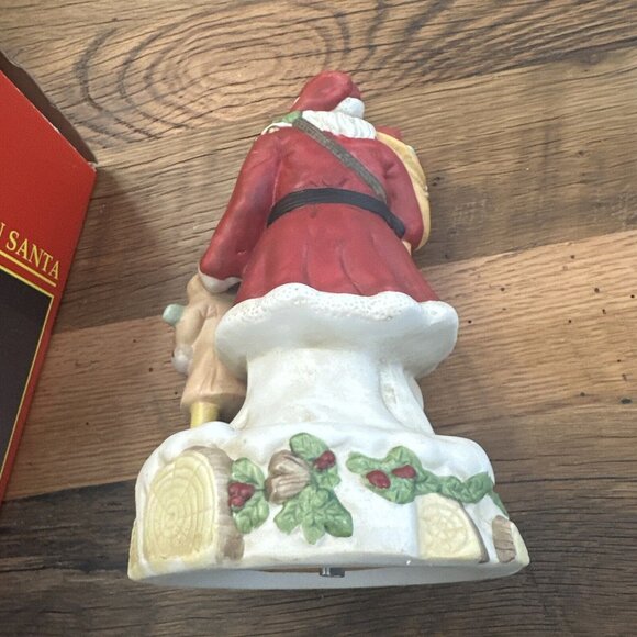 Share The Joy Vintage Musical Porcelain Santa - Picture 7 of 9